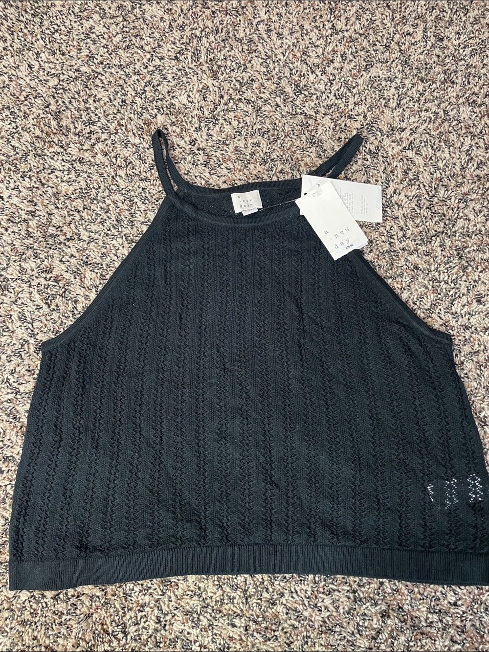 NEW SIZES! Pointelle Knit Sweater Tank Top Various Sizes NEW!